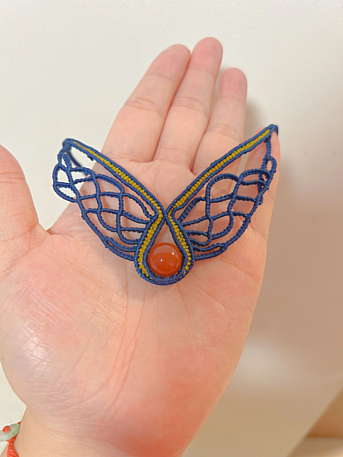Goddess of Fortune Necklace Fully Handmade Braiding Craft