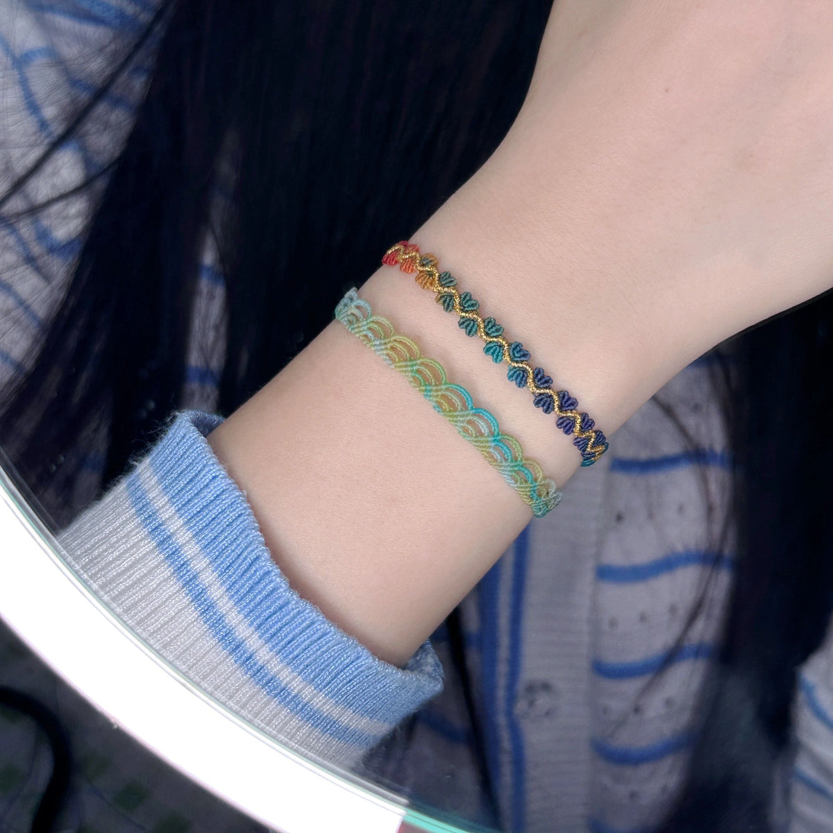 Braided Lucky Cord Handwoven Bracelet Luck Cord Knotting Craft