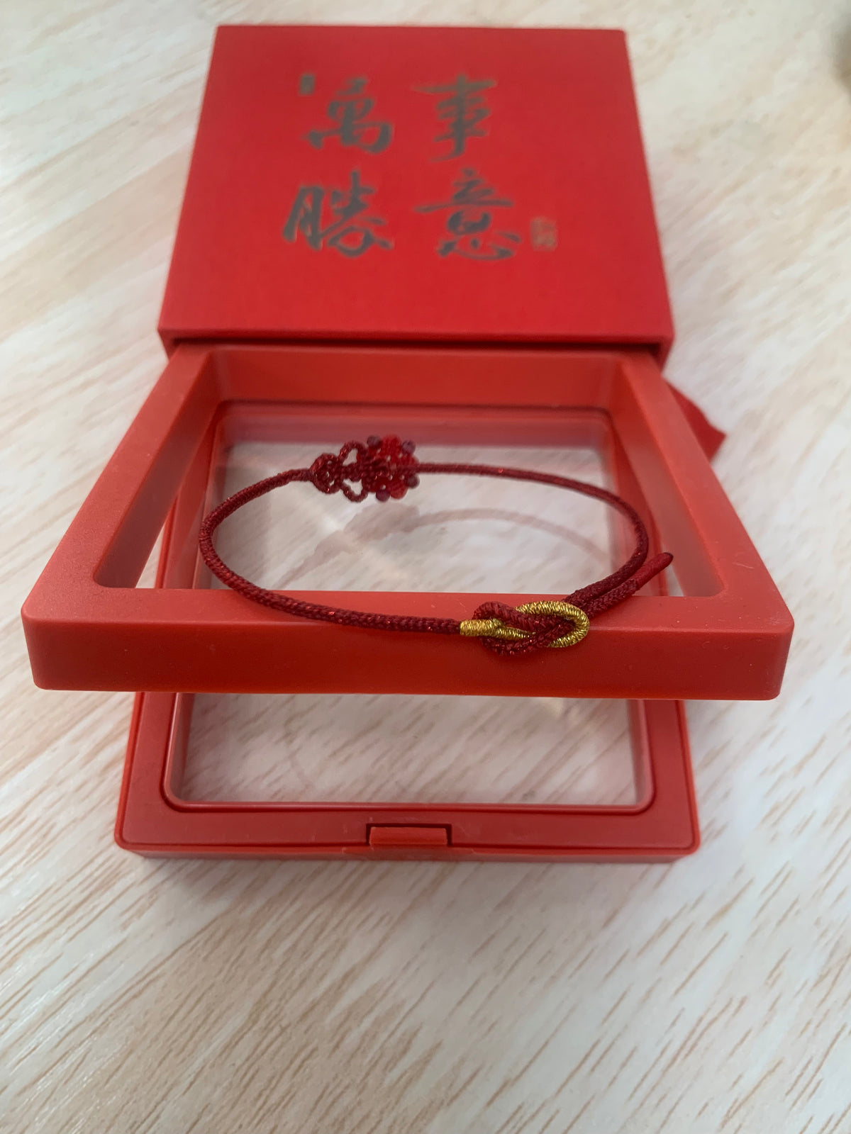 New Year Lucky Red Cord High-End Braided Tai Sui Hand Rope Wax Cord Craft