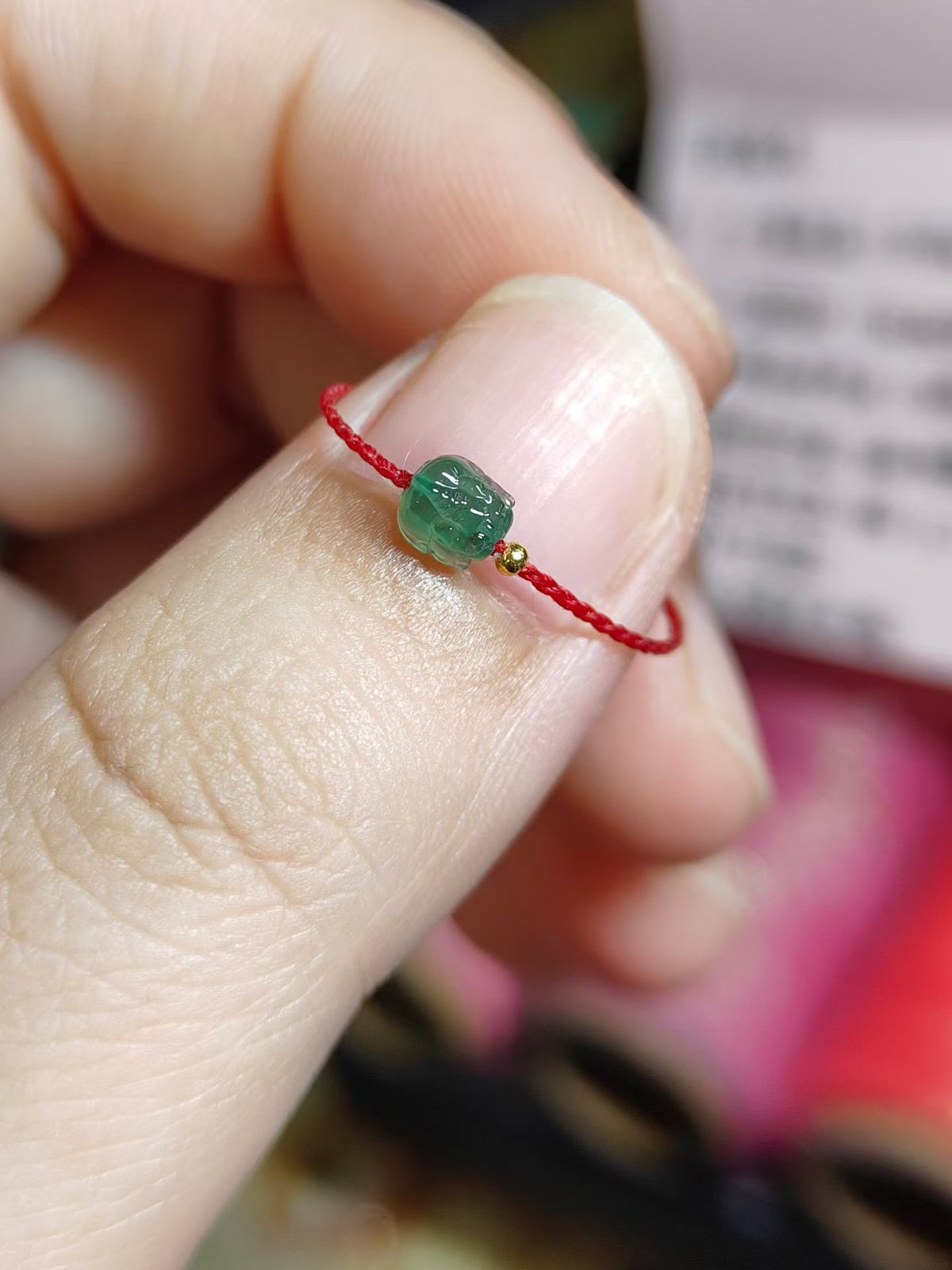 High-end Hand-woven Good Luck ring Strap Wax Cord Craft