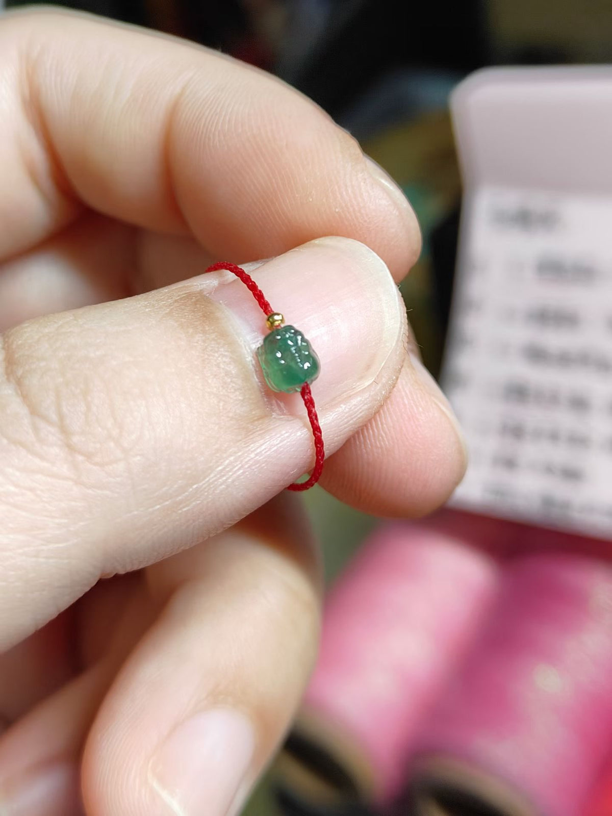 High-end Hand-woven Good Luck ring Strap Wax Cord Craft