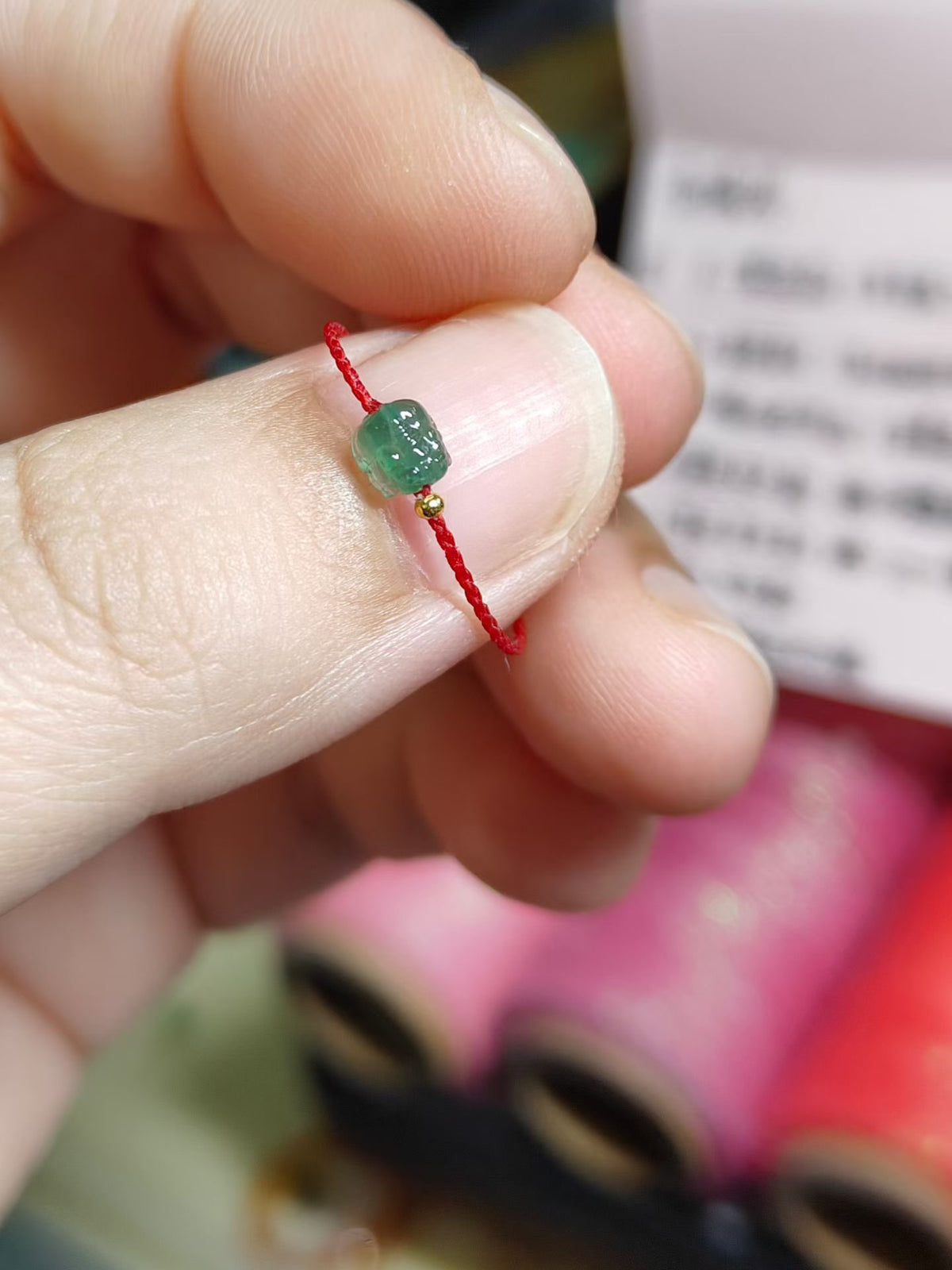 High-end Hand-woven Good Luck ring Strap Wax Cord Craft