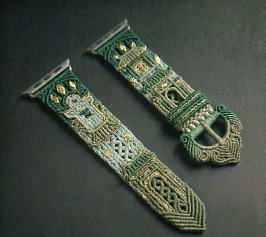 High-end Hand-woven Good Luck Watch Strap Wax Cord Craft