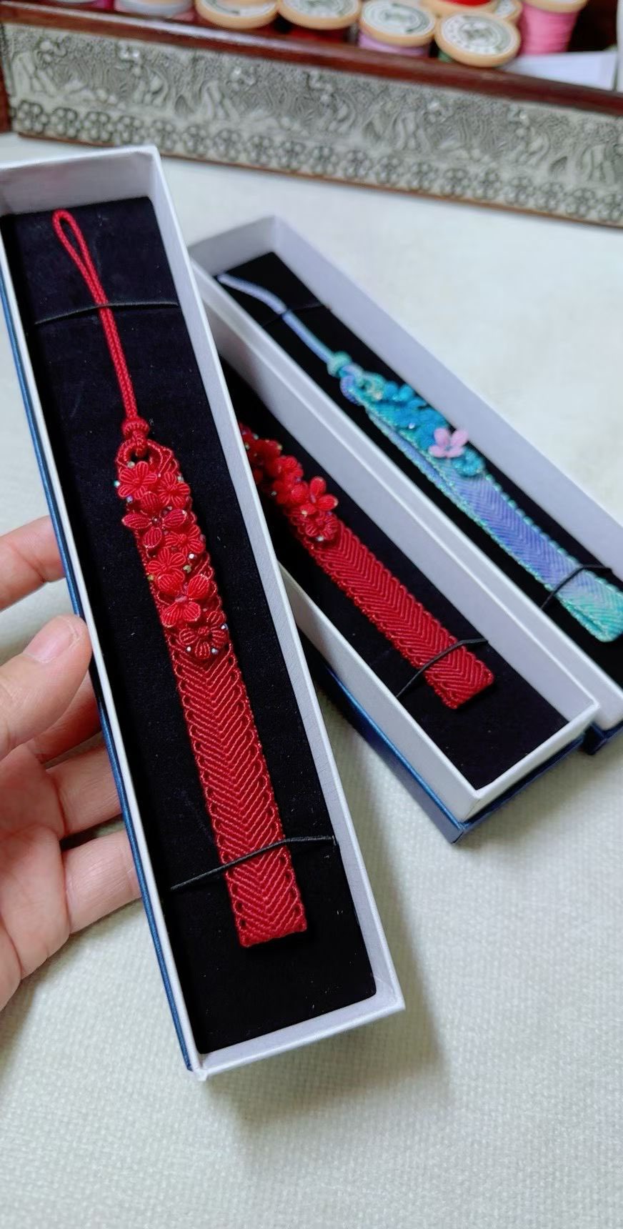 High-End Handwoven Good Luck Mobile Phone Lanyard Wax Cord Craft