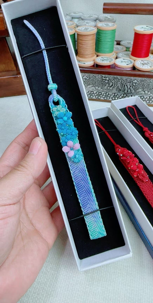 High-End Handwoven Good Luck Mobile Phone Lanyard Wax Cord Craft