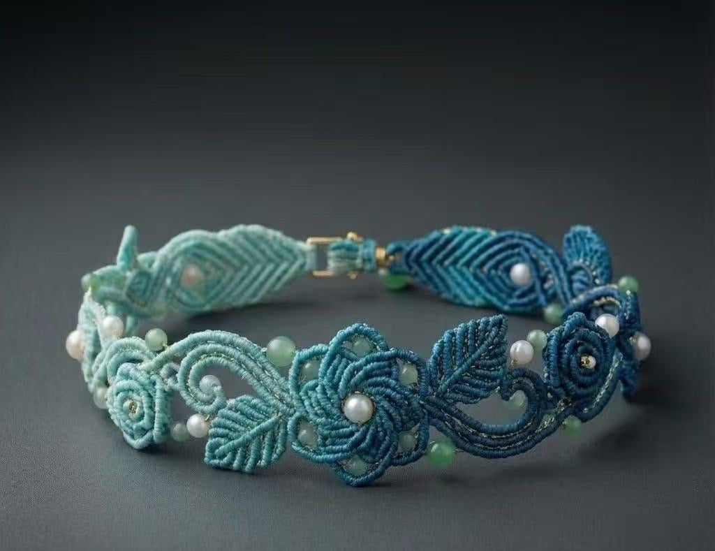 newest High-End Braided Hand Rope Wax Cord Craft beautiful style
