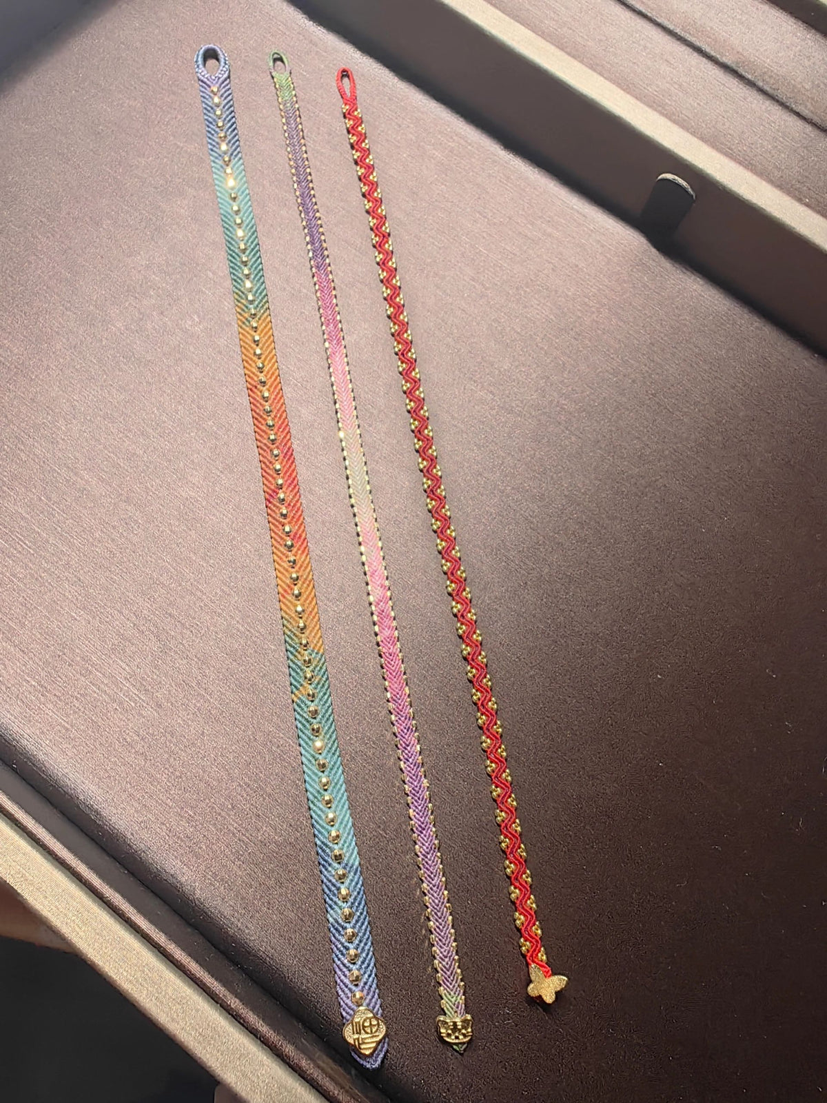 Wish luck Charm Bracelet Braided Beaded Ombre Color Zodiac Luck Bracelet