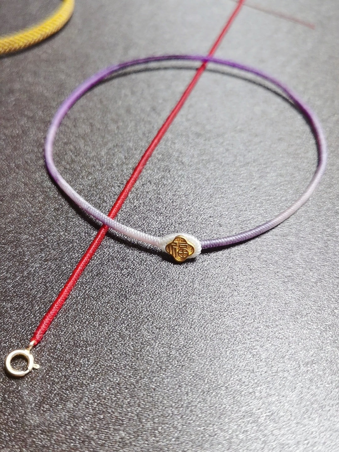 Diamond Knot Fortune Cord King's Knot Lucky Bracelet Sacred Knot Luck Bracelet