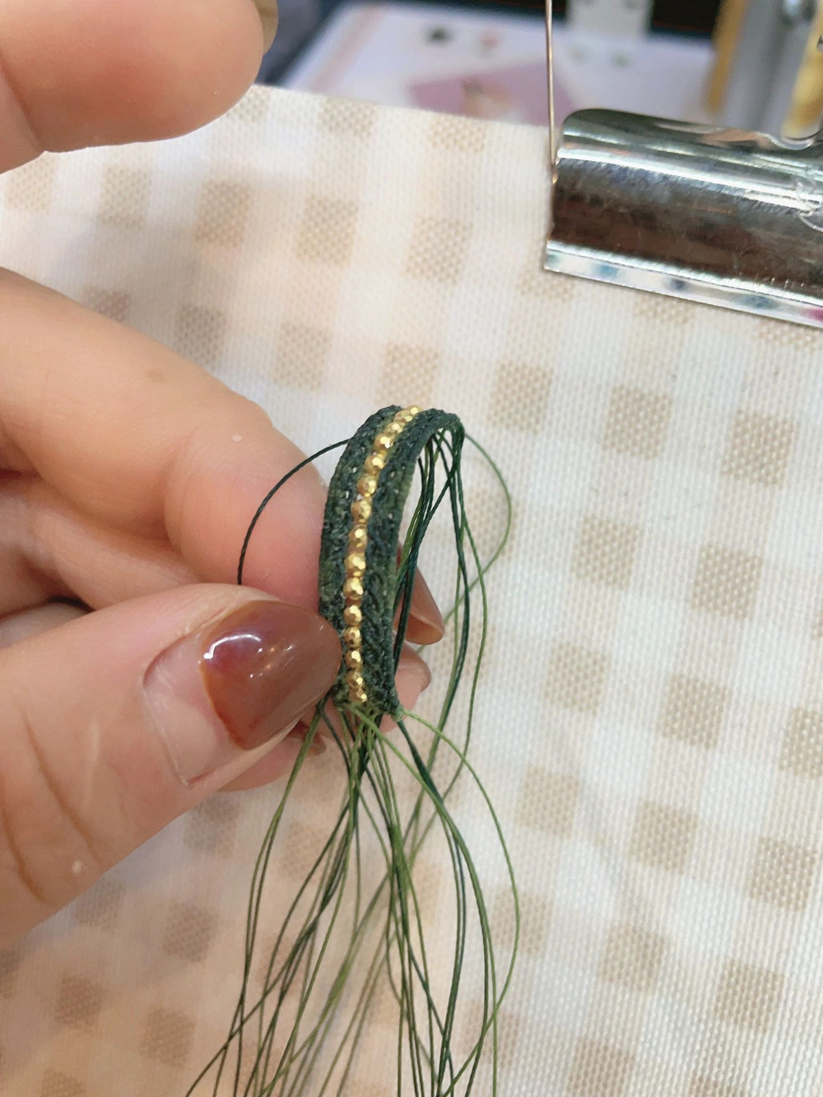 Handwoven Ring Luck Cord Knotting Craft
