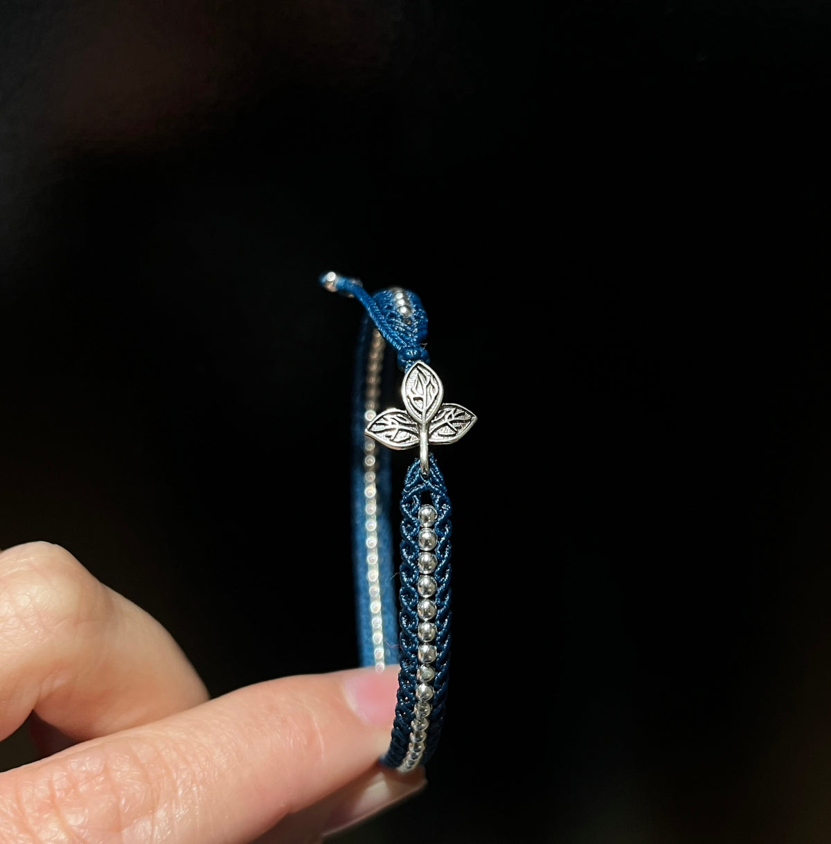 Leaf Design Handwoven Ring Bracelet Luck Cord Knotting Craft set
