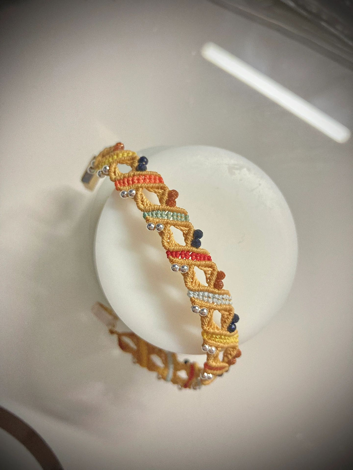 Beaded Zodiac Handmade Braided Bracelet Craft hand woven bracelet