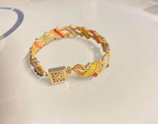 Beaded Zodiac Handmade Braided Bracelet Craft hand woven bracelet