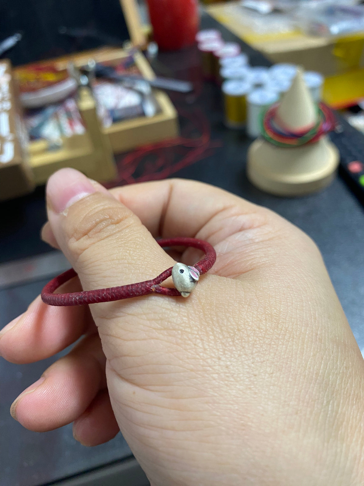 Braided Lucky Cord Bracelet Vajra Knot Handmade Braiding